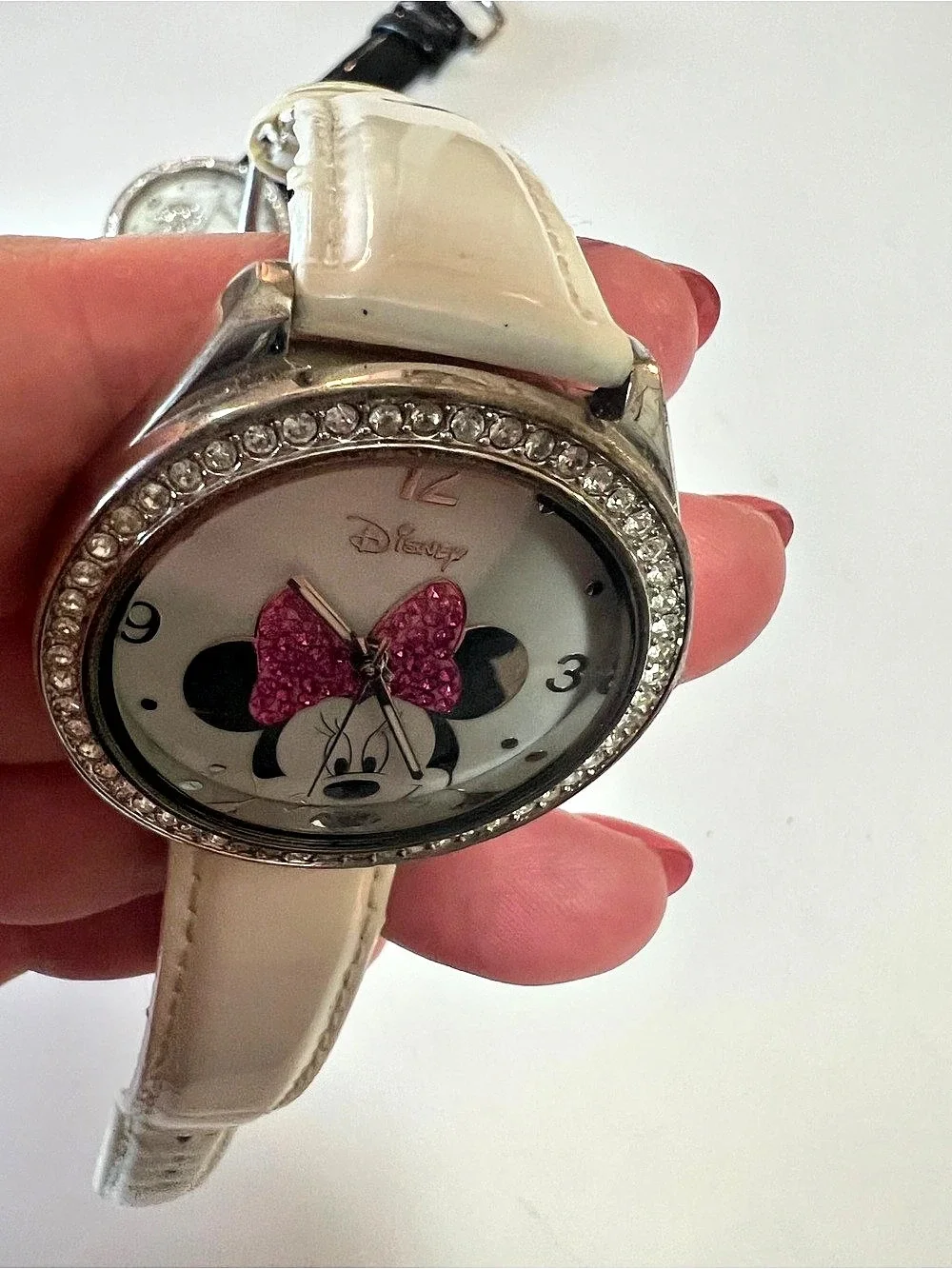 Disney Minnie Mouse and Mickey Mouse watches Rhinestone Black & White